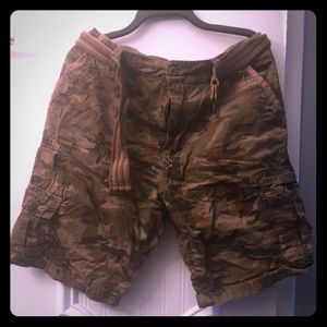 Plugg Belted Cargo Shorts